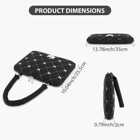 Cuity Bow Laptop Case Coquette 13-15 بوصة منتفخ كمبيوتر محمول منتفخ. in Saudi Arabia