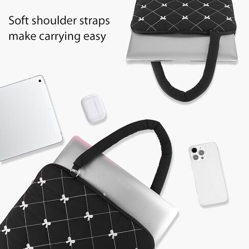 Cuity Bow Laptop Case Coquette 13-15 بوصة منتفخ كمبيوتر محمول منتفخ. in Saudi Arabia