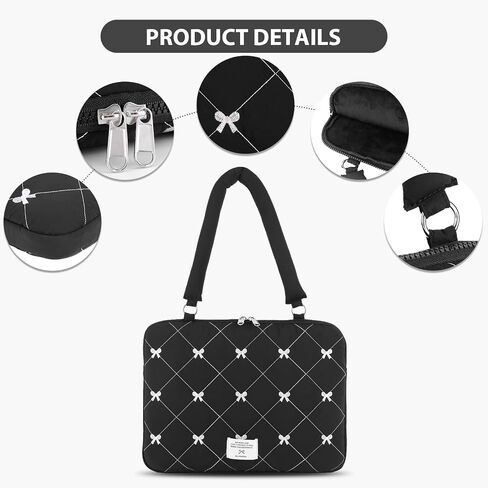 Cuity Bow Laptop Case Coquette 13-15 بوصة منتفخ كمبيوتر محمول منتفخ. in Saudi Arabia