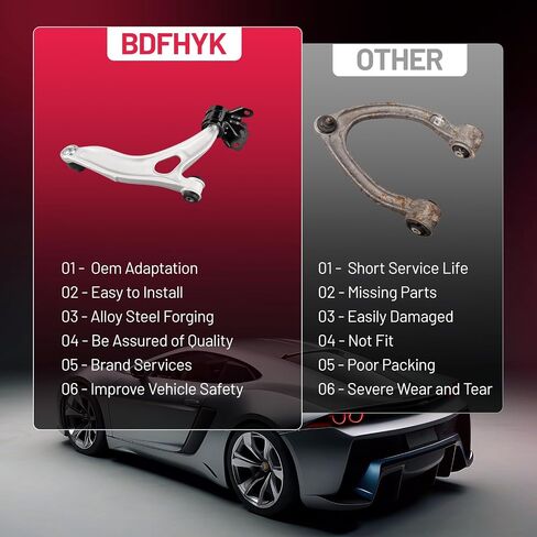 BDFHYK 2PCS Automotive Replacement Control Arms Compatible with Ford Focus C-Max Escape 2000-2018, Compatible with Mazda 3 SPORT,5 2004-2015, Compatible with Volvo C30 C70 S40 V50 2004-2013, K100002 in Saudi Arabia