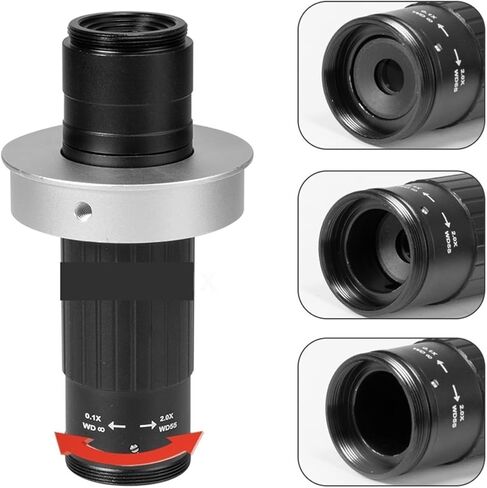 الكاميرا المجهرية ، 48 ميجابكسل 4K 1080p فيديو صناعي فيديو صناعي مجهر رقمي الكاميرا 1-130X Zoom C Mount Lens Cantilever Stand لإصلاح لحام ومرنة ومستمدة (48 ميجابكسل 4K كاميرا) in Kuwait