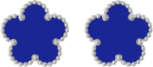 Gold Plated Stainless Steel Four Leaf Clover Stud Earrings for Women in Kuwait