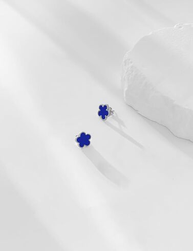 Gold Plated Stainless Steel Four Leaf Clover Stud Earrings for Women in Kuwait