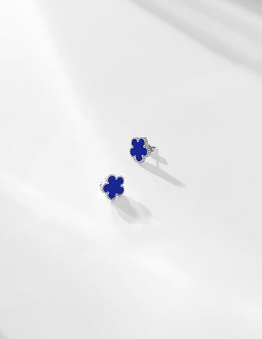 Gold Plated Stainless Steel Four Leaf Clover Stud Earrings for Women in Kuwait