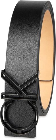 Calvin Klein Men's Casual CK Monogram Cut Out Buckle Belt in Saudi Arabia