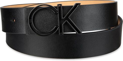 Calvin Klein Men's Casual CK Monogram Cut Out Buckle Belt in Saudi Arabia