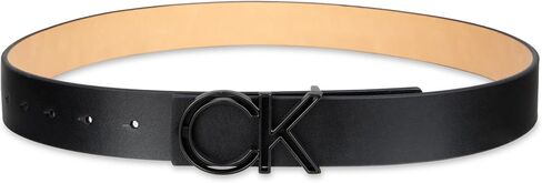 Calvin Klein Men's Casual CK Monogram Cut Out Buckle Belt in Saudi Arabia