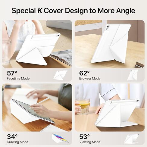 for iPad Pro 13 inch Case M4 2024, Slim Full Edge Protective with Foldable Cover and Hidden Pencil Holder Magnetic Case (Midnight Black, iPad pro 13 inch) in Saudi Arabia