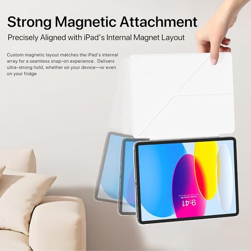 for iPad Pro 13 inch Case M4 2024, Slim Full Edge Protective with Foldable Cover and Hidden Pencil Holder Magnetic Case (Midnight Black, iPad pro 13 inch) in Saudi Arabia