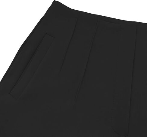 Womens High Waisted Pants 2025 Trendy Pleated Straight Leg Dress Pant Business Work Casual Trousers with Pockets Size Small Pink in Kuwait