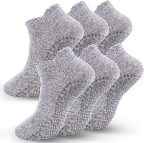 3 Pairs Cute Pilates Socks with Grips for Women Yoga Ruffle Socks Non Slip for Barre Hospital in Saudi Arabia