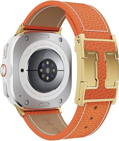 شريط جلدي مغناطيسي متوافق مع Samsung Galaxy Watch Bands Ultra 47 مم (2025/2024) ، حزام بديل للجلد مع مشبك مغناطيسي لمراقبة Galaxy Ultra للرجال النساء in Kuwait