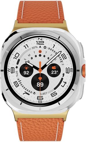 شريط جلدي مغناطيسي متوافق مع Samsung Galaxy Watch Bands Ultra 47 مم (2025/2024) ، حزام بديل للجلد مع مشبك مغناطيسي لمراقبة Galaxy Ultra للرجال النساء in Kuwait