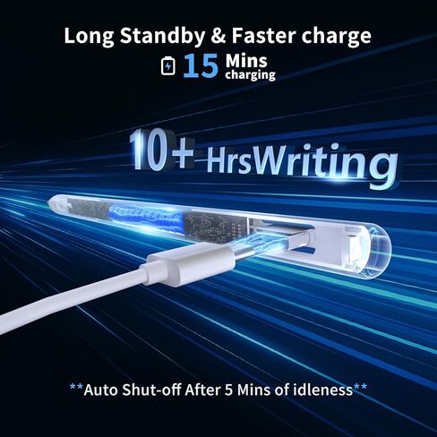 Pens Pen for iPad ، متوافق مع Apple iPad 2018-2025 ، القلم الرصاص P6th-10th Generation-2x Charge Fast Convers in Kuwait