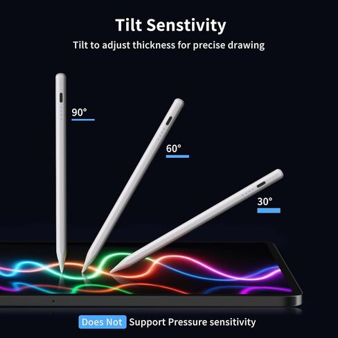 Pens Pen for iPad ، متوافق مع Apple iPad 2018-2025 ، القلم الرصاص P6th-10th Generation-2x Charge Fast Convers in Kuwait