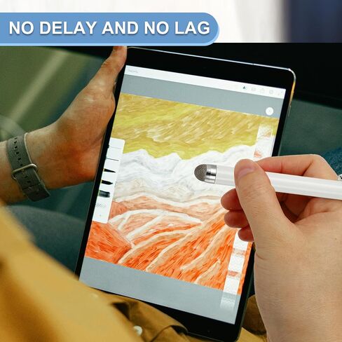 PATIKIL 2 PCS شاشة السعة القلم مع حبل الربيع تثبيت الرصيف حساسية عالية للهاتف المحمول التنقل سيارات GPS POS الكمبيوتر اللوحي ، الأسود in Saudi Arabia