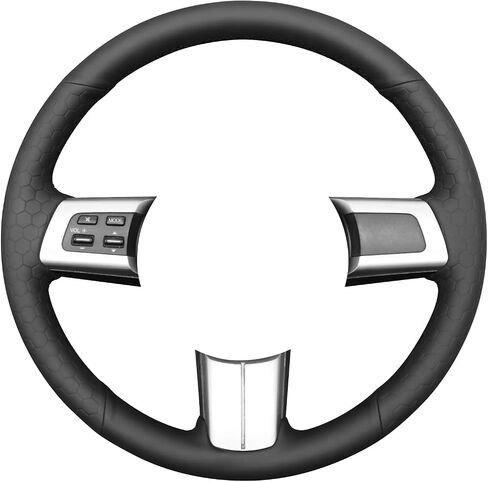 MEWANT Steering Wheel Wrap for Mazda MX-5 Miata 2006-2015 RX-8 2009-2011 CX-7 2007-2009 DIY Hand Sewing Black Artificial Leather in Saudi Arabia