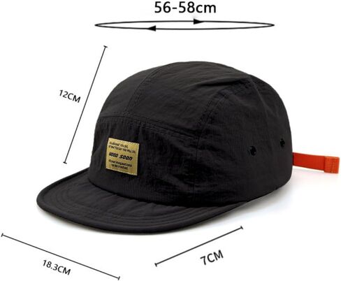5 Panel Hat, Short Brim Quick Drying Baseball Cap with Embroidery for Outdoor Sports in Saudi Arabia