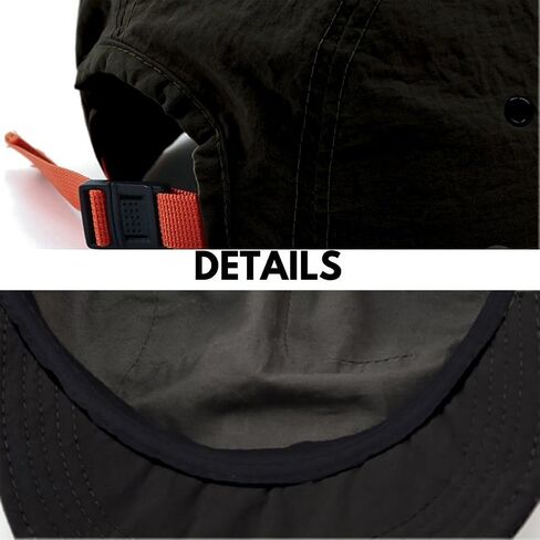 5 Panel Hat, Short Brim Quick Drying Baseball Cap with Embroidery for Outdoor Sports in Saudi Arabia