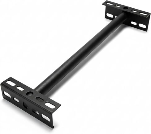 Heavy-Duty Steel Wall Mount Bracket for Security Lights & Signs, Black, 19.75 x 5.78 x 1.25 Inch, Wall Brackets for LED Floodlights & Cameras, Easy Install - Conceal Wiring, Indoor/Outdoor Use in Kuwait