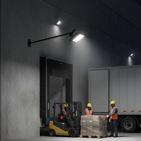 Heavy-Duty Steel Wall Mount Bracket for Security Lights & Signs, Black, 19.75 x 5.78 x 1.25 Inch, Wall Brackets for LED Floodlights & Cameras, Easy Install - Conceal Wiring, Indoor/Outdoor Use in Kuwait