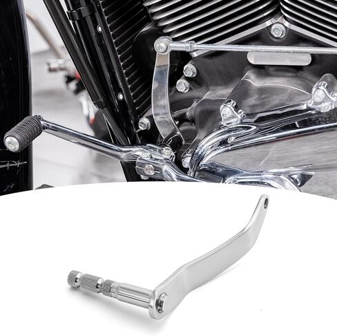 ذراع تحويل عمود ناقل الحركة الممتد من Wsays متوافق مع Harley Softail Street Bob FXBB Fat Boy FLFB/S Heritage Classic FLHC/S Breakout 2018-2025 مع ألواح القدم، كروم in Saudi Arabia