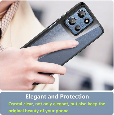 بالنسبة إلى Motorola Moto G-Play-2024 CASE: غطاء هاتف مقاوم للصدمات العسكري مع واقي شاشة زجاجي مقسى ، مصدات مضادة للخلع والمقوّد-CLASS CLEAR in Saudi Arabia