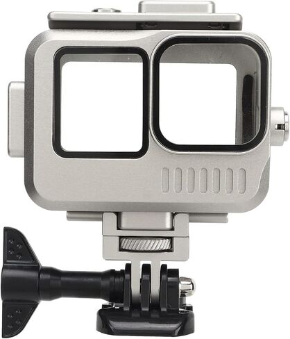 Dpofirs Protective Houses, Light Weight Double Cold Shoe Underwater Camera Protective Cover for Underwater in Saudi Arabia