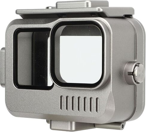 Dpofirs Protective Houses, Light Weight Double Cold Shoe Underwater Camera Protective Cover for Underwater in Saudi Arabia
