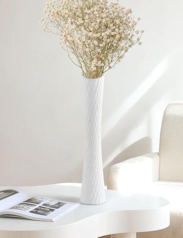 Paper Bag Vase, Unique Crinkle White Ceramic Flower Vase for Aesthetic Home Décor, Wedding, Dinner Table, Party & Christmas Decoration in Saudi Arabia