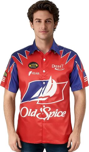 Ricky Bobby Shirt Talladega Nights Short Sleeve Shirt Men's Casual Shirt in Kuwait