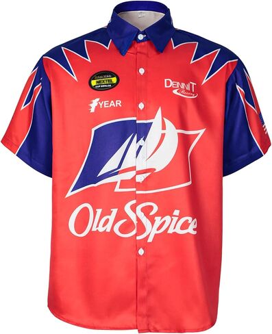 Ricky Bobby Shirt Talladega Nights Short Sleeve Shirt Men's Casual Shirt in Kuwait