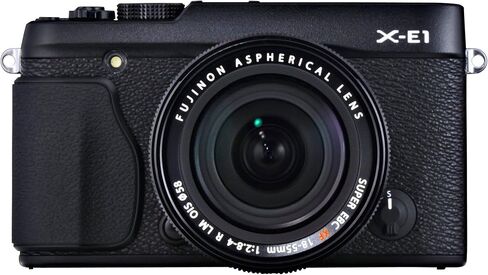 Fujifilm X-E1 18-55mm Lens 16.3MP Compact System Digital Camera Kit with 2.8-Inch LCD - Body Only (Black) in Saudi Arabia