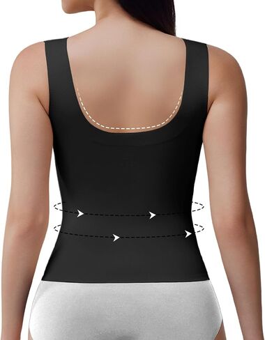 Women's Strapless Top Black Tanktop Women Flat Tummy Shapewear Strapless Tank Tops for Women Ribbed Tube Top Black S in Saudi Arabia