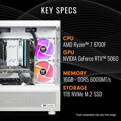 Thermaltake LCGS View 7896xs-270 Gaming Desktop (AMD Ryzen ™ 7 7800x3d ، ToughRam 32GB DDR5 6000MT/S RGB MEMIMENT in Saudi Arabia