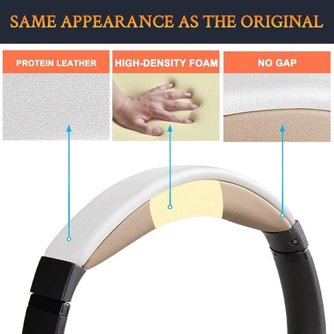 SOULWIT Headband Cover for Bose AE2/AE2i/AE2w/SoundLink Around-Ear I,II/SoundTrue Around-Ear I,II Headphones, Replacement Headstrap Pad Repair Part - Black in Saudi Arabia