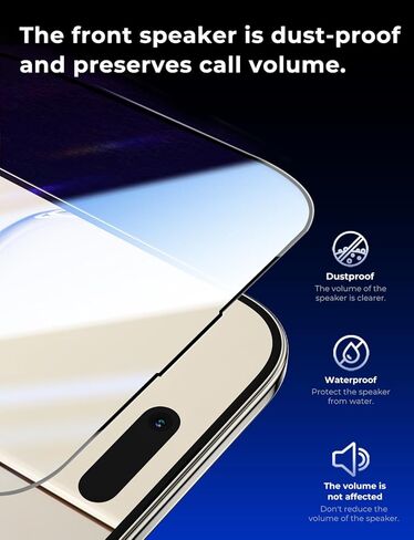 Magic John 2 Pack for iPhone 17 Pro 6.3 بوصة واقي شاشة زجاجي مقسى ، تلقائي للتشويش ، خالية من الفقاعات ، HD واضحة وسهلة التثبيت in Kuwait