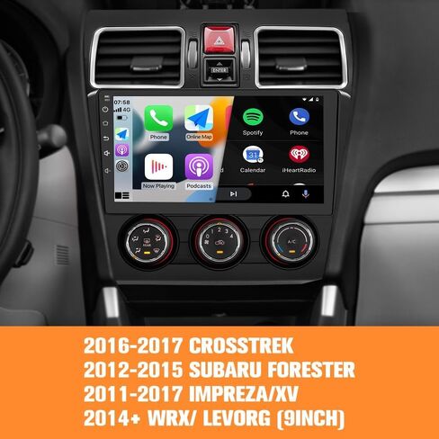 ستيريو لراديو السيارة لسيارات سوبارو فورستر 2015-2018 WRX 2016-2021 مناسبة لأنظمة هارمان كاردون ، وحدة الرأس 9 بوصة 2G+64G مع CarPlay/Android Auto SWC GPS WiFi BT FM RDS AM DSP مع كاميرا احتياطية in Saudi Arabia