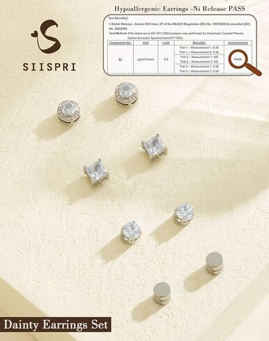 SIISPRI Magnetic Stud Earrings for Women Men, Non-piercing CZ Halo Studs, Hypoallergenic 18K Gold Plated Surgical Steel Clip on Stud Earrings Set for Sensitive Ears in Saudi Arabia