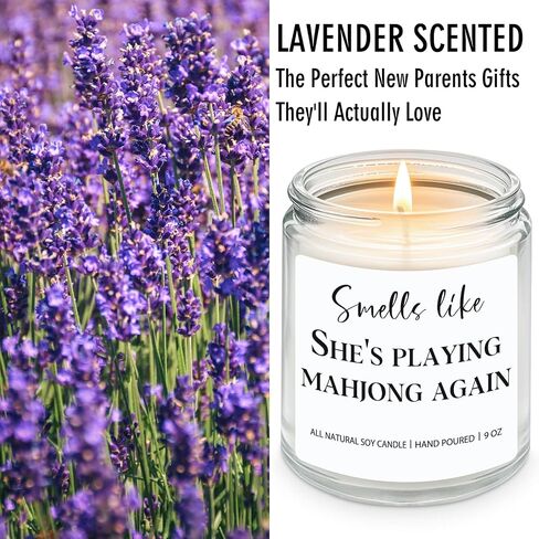 50th Birthday Gifts for Her Him, 50 Year Old Birthday Gifts - Funny & Unique Presents for Men & Women Born in 1975, Lavender Scented Candle, 7oz in Kuwait
