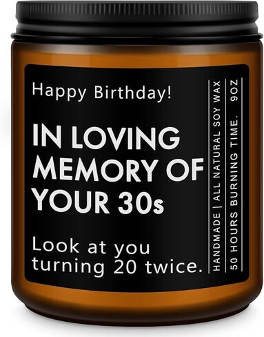 هدايا عيد الميلاد الخمسين لها، هدايا عيد ميلاد عمرها 50 عامًا - هدايا مضحكة وفريدة من نوعها للرجال والنساء المولودين في عام 1975، شمعة معطرة باللافندر، 7 أونصة in Kuwait
