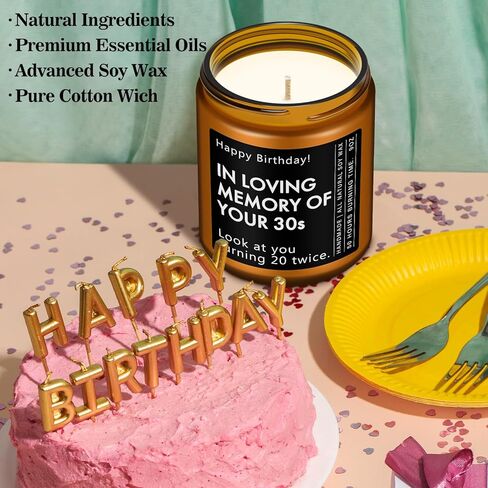 هدايا عيد الميلاد الخمسين لها، هدايا عيد ميلاد عمرها 50 عامًا - هدايا مضحكة وفريدة من نوعها للرجال والنساء المولودين في عام 1975، شمعة معطرة باللافندر، 7 أونصة in Kuwait