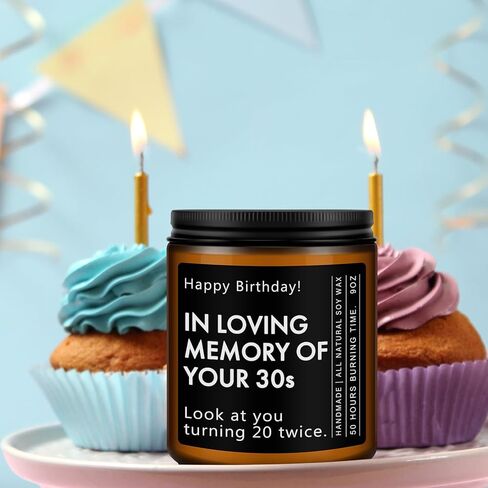 هدايا عيد الميلاد الخمسين لها، هدايا عيد ميلاد عمرها 50 عامًا - هدايا مضحكة وفريدة من نوعها للرجال والنساء المولودين في عام 1975، شمعة معطرة باللافندر، 7 أونصة in Kuwait