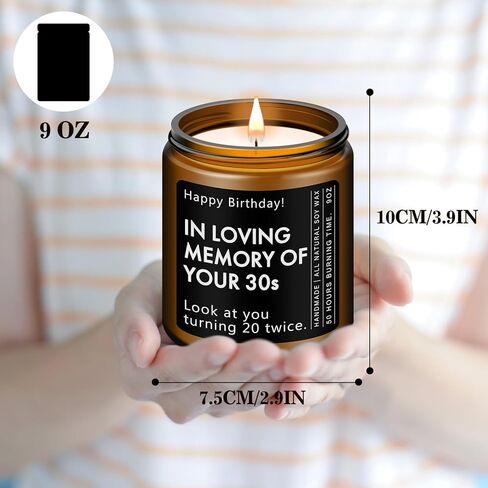 هدايا عيد الميلاد الخمسين لها، هدايا عيد ميلاد عمرها 50 عامًا - هدايا مضحكة وفريدة من نوعها للرجال والنساء المولودين في عام 1975، شمعة معطرة باللافندر، 7 أونصة in Kuwait
