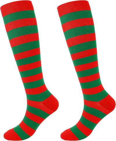 Junely Compression Socks for Women Knee High for Support Nurses Pregnancy Sports Travel Flight Running in Kuwait