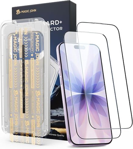 Magic John 3rd Gen تم ترقيته إلى واقي شاشة الهواء iPhone 6.5 بوصة ، HD Clear ، Film مقسّنات عازلة ، وعلم غبار تلقائي ، خالي in Kuwait