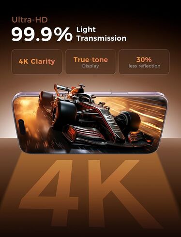 Magic John 3rd Gen تم ترقيته إلى واقي شاشة الهواء iPhone 6.5 بوصة ، HD Clear ، Film مقسّنات عازلة ، وعلم غبار تلقائي ، خالي in Kuwait