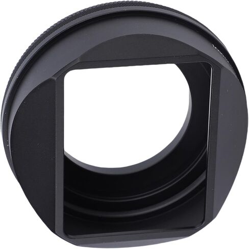 Dpofirs Square Metal Lens Hood, Aviation Grade Aluminum Alloy Magnetic Camera Lens Shade for Fuji X100VI XE5, with Matte Finish Interior for Blocking Light (Silver) in Saudi Arabia