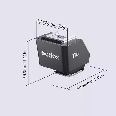Godox TR-S TTL حامل زيادة الحذاء الساخن لمضات سوني TR-S TTL Hot Shoe Riser 0-90 درجة تعديل زاوية 30 مم ارتفاع ارتفاع محول الحذاء الساخن متوافق مع فلاش كاميرا IT20/ IT22/ IT30pro in Saudi Arabia