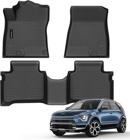 Auxko All Weather Floor Mats Cargo Mat for Kia Seltos 2024 2025 2026 TPE Liners All Season Accessories Guard Odorless Anti-Slip Floor Liners Trunk Tray for Kia Seltos 2026 2025 2024 in Kuwait